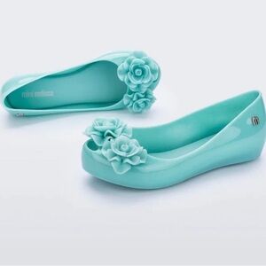 Mini Melissa Girls’ Flats with Floral Detail